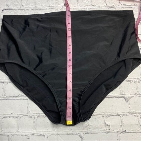 Seekers Contour Black High Waist‎ Plus Swim Bottom - Picture 7 of 7